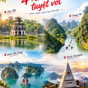 Hà Nội – Tràng An Bái Đính – Vịnh Hạ Long – Đỉnh Fansipan Sapa