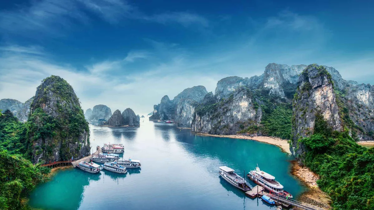 Nhóm khách du lịch Ấn Độ check-in tại Vịnh Hạ Long